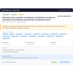 MERCEDES W222 KAMERA A1679006620 A1679003918 MERCEDES W222 KAMERA A1679006620 A1679003918