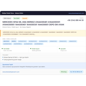 MERCEDES W164 ML ANA MERKEZ