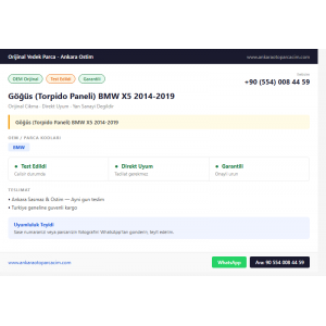 Göğüs (Torpido Paneli) BMW X5 2014-2019