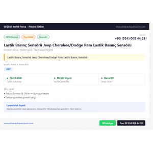 Lastik Basınç Sensörü Jeep Cherokee/Dodge Ram Lastik Basınç Sensörü