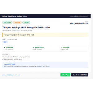 Tampon Köpüğü JEEP Renegade 2016-2020 Tampon Köpüğü JEEP Renegade 2016-2020