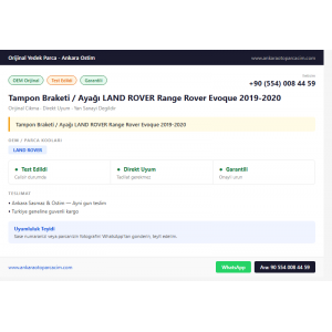 Tampon Braketi / Ayağı LAND ROVER Range Rover Evoque 2019-2020