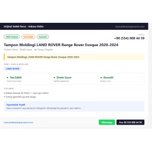 Tampon Moldingi LAND ROVER Range Rover Evoque 2020-2024 Tampon Moldingi LAND ROVER Range Rover Evoque 2020-2024