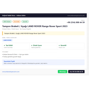 Tampon Braketi / Ayağı LAND ROVER Range Rover Sport 2023