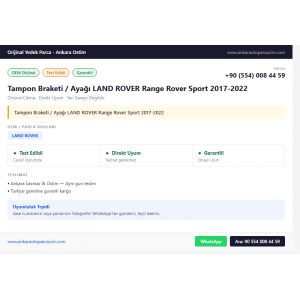 Tampon Braketi / Ayağı LAND ROVER Range Rover Sport 2017-2022