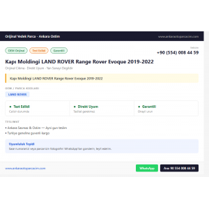 Kapı Moldingi LAND ROVER Range Rover Evoque 2019-2022