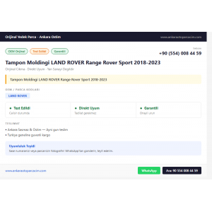 Tampon Moldingi LAND ROVER Range Rover Sport 2018-2023 Tampon Moldingi LAND ROVER Range Rover Sport 2018-2023