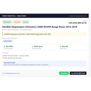Körüklü Süspansiyon (Airmatic) LAND ROVER Range Rover 2014-2019
