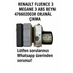 Renault Fluence Megane 3 ABS Beyni 476602003R | Orijinal Çıkma