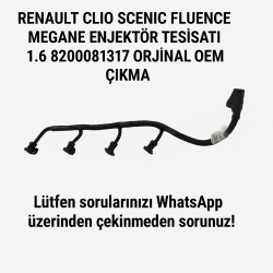 Renault Clio Scenic Fluence Megane Enjektör Tesisatı 1.6 8200081317 | Orijinal OEM Çıkma