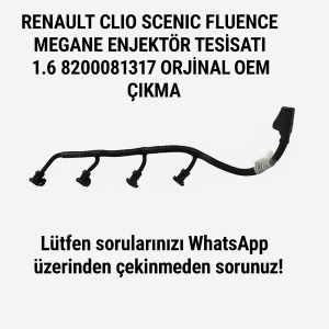 Renault Clio Scenic Fluence Megane Enjektör Tesisatı 1.6 8200081317 | Orijinal OEM Çıkma