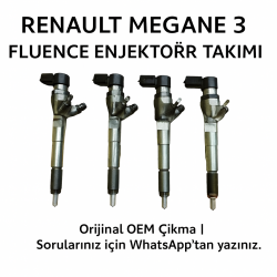 Renault Megane 3 Fluence 1.5 DCI 110 Beygir Enjektör Takımı 166006212R - 166006226R | Orijinal OEM Çıkma